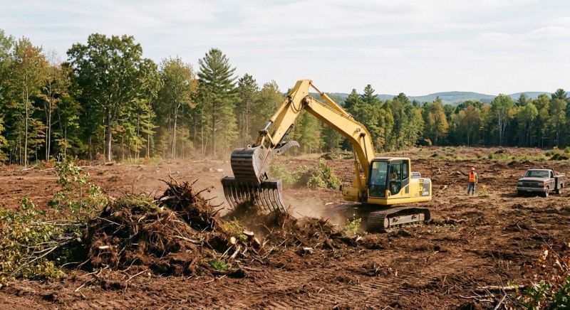 Construction Site Land Clearing in Gwinnett County, GA