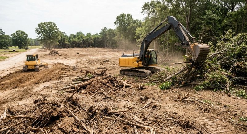 Parking Lot Land Clearing in Marietta, GA