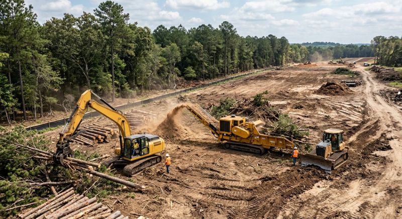 Parking Lot Land Clearing in Atlanta, GA